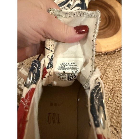 Converse High top Chuck Taylor High Union Jack Flag Sneakers Unisex M-11 Rare - Picture 16 of 16